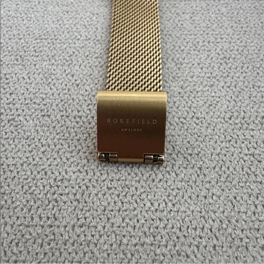 Rosefield Gold Mesh Boxy Watch - Picture 7 of 12